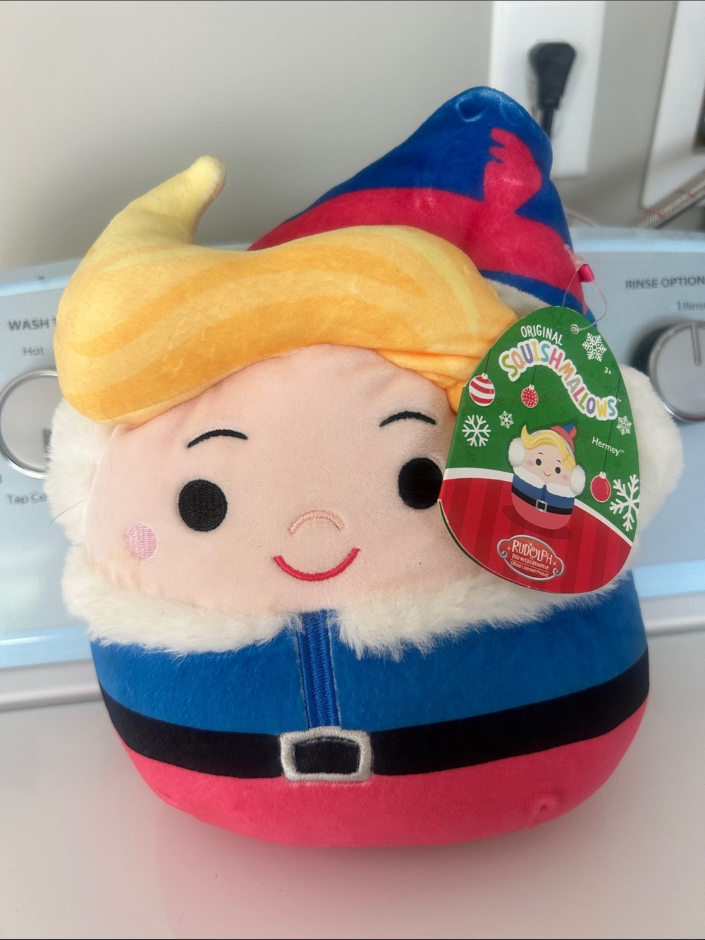 Squishmallows Holiday Elf Plush - Yellow, Blue, Red, Pink